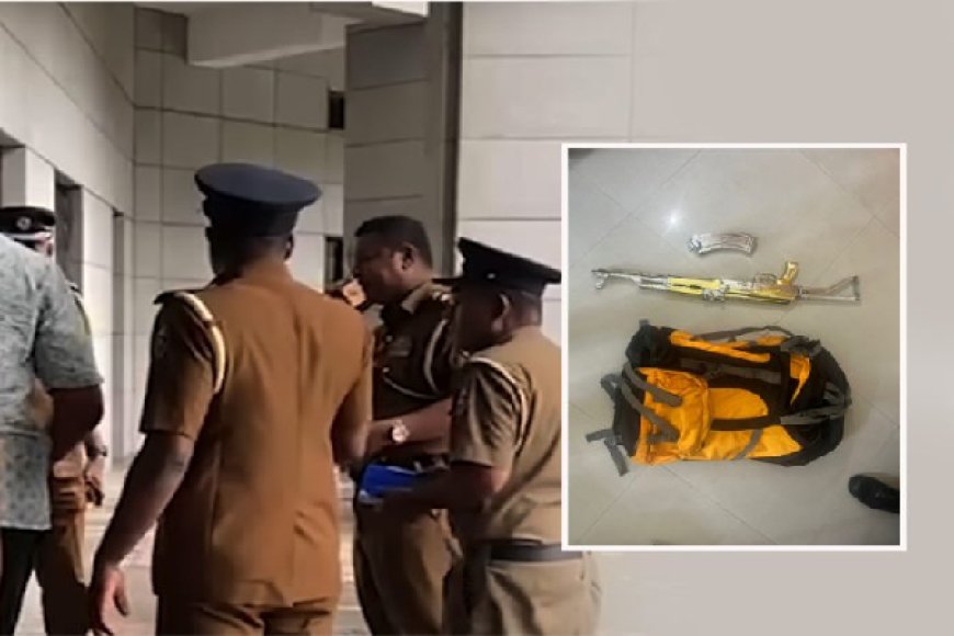 கொழும்பு நகரில் வீட்டுத் தொகுதிக்குள் துப்பாக்கியுடன் நுழைந்த பெண்