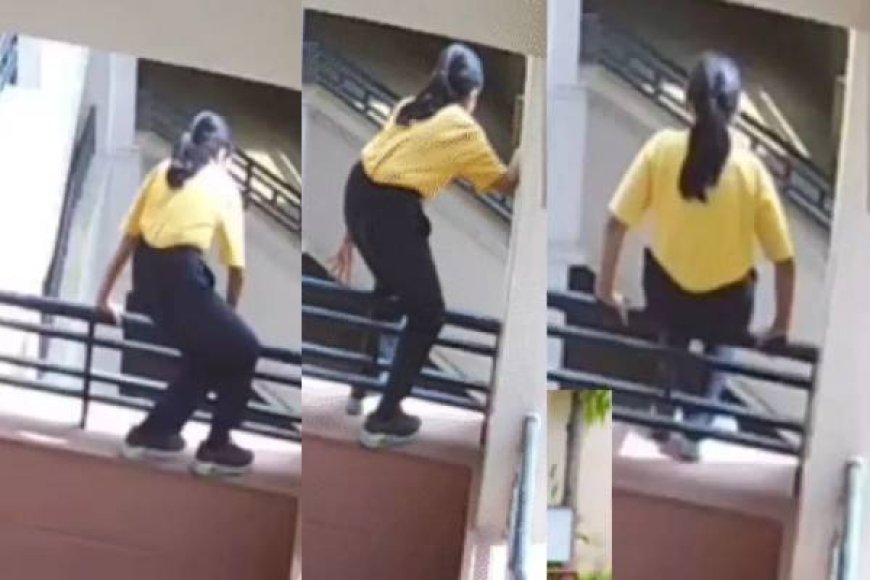 பாடசாலையில் மாணவி எடுத்த அதிர்ச்சி தீர்மானம்; சமூக வலைதளத்தில் வெளியான வீடியோ