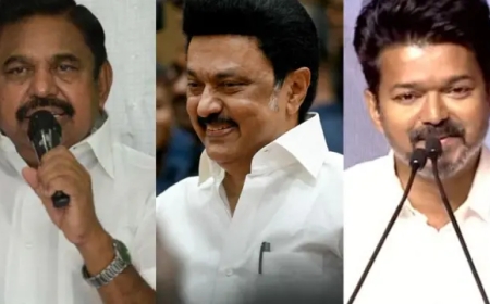 2026 தேர்தலில் TVK 70 தொகுதிகளில் வெற்றி? – சர்வே ரிப்போர்ட்டுகள் கலக்கம்; திமுக-அதிமுக அதிர்ச்சி!