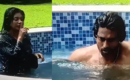 பிக்பாஸ் வீட்டில் மீண்டும் விதிமீறல்! நீச்சல் குளத்தில் மைக் கழட்டி பேசிய பார்வதியும் கமருதீனும் – ஷாக் ஆன ஹவுஸ்மேட்ஸ்!