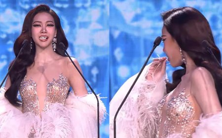 மேடையில் கழன்று விழுந்த பல்.. அடுத்து நடந்த சம்பவம்... தாய்லாந்து அழகிக்குக் குவியும் பாராட்டு!