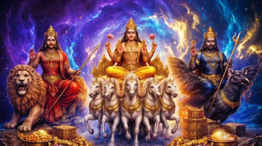 30 ஆண்டுகளுக்கு பிறகு உருவான திரிகிரக யோகம்: ஏப்ரல் முதல் வாரம் இந்த 3 ராசிக்கு பணவரவு உச்சத்தில்!