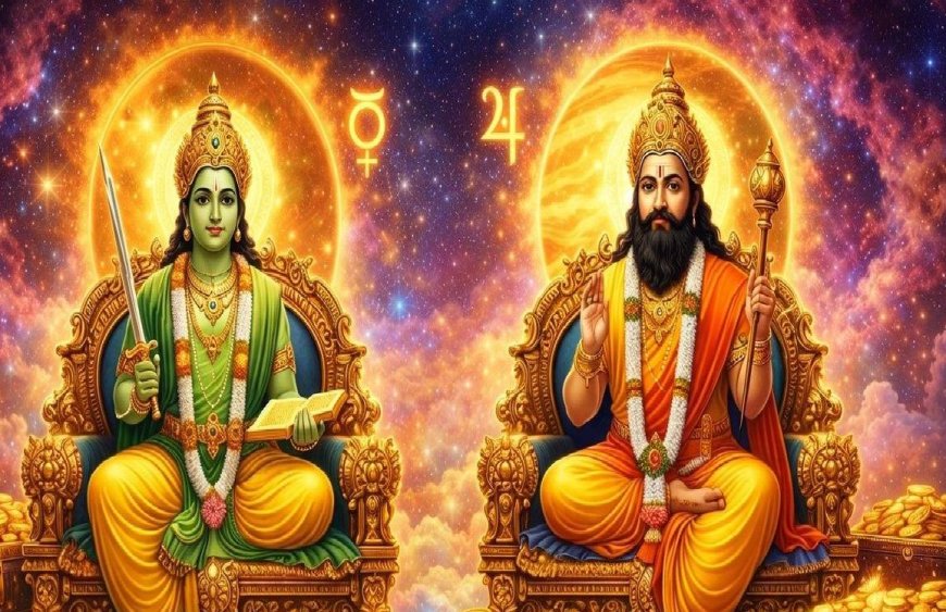 குரு–புதன் இணைவதால் ஏற்படும் யோகம்: இந்த ராசிக்காரர்களுக்கு பணவரவு பெருகும் காலம்!