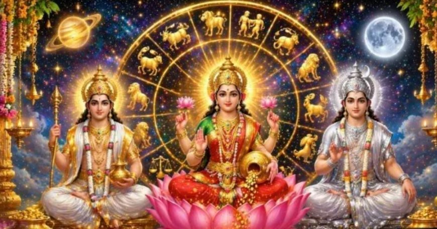 சந்திரன்–சுக்கிரன் சேர்க்கை: அரிய வைபவ லட்சுமி ராஜயோகம் – 3 ராசிகளுக்கு பணவரவு அதிகரிக்கும்!