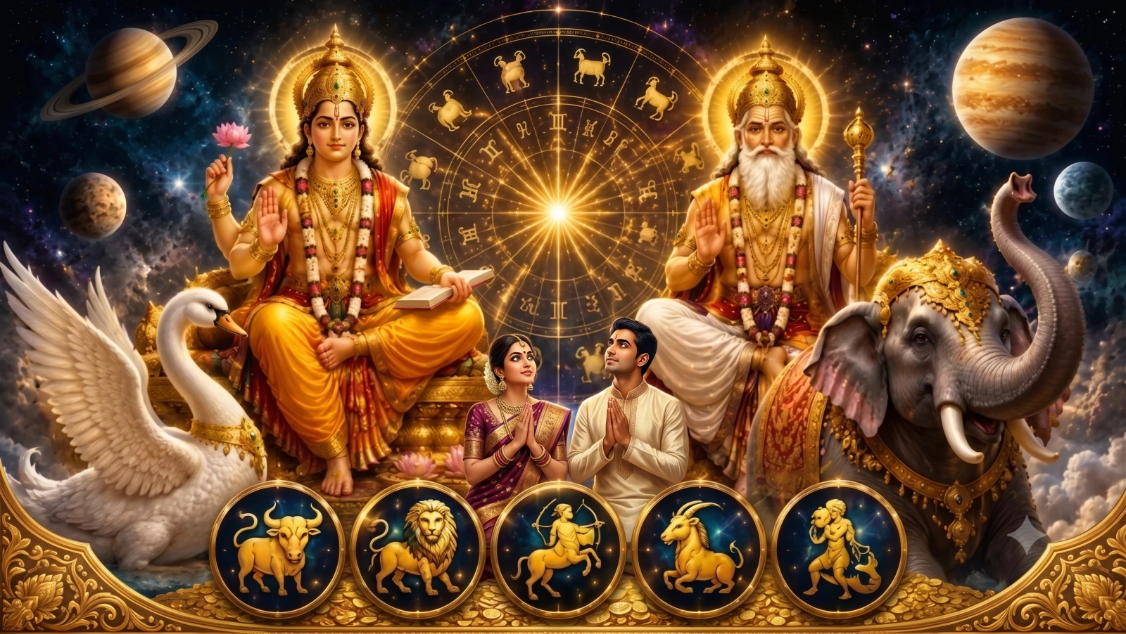 ஹன்ஸ் - கஜகேசரி ராஜயோகங்கள் ஒரே நாளில்: இந்த 5 ராசிகளுக்கு முன்னேற்றம் தரும் அரிய கிரகச் சேர்க்கை!