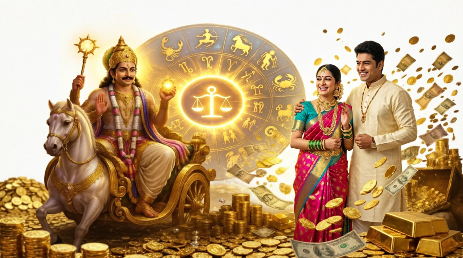 சுக்கிரன் துலாம் ராசியில் சஞ்சாரம்:  செல்வம், வெற்றி குவிக்கப் போகும் 3 ராசிகள் யார்?