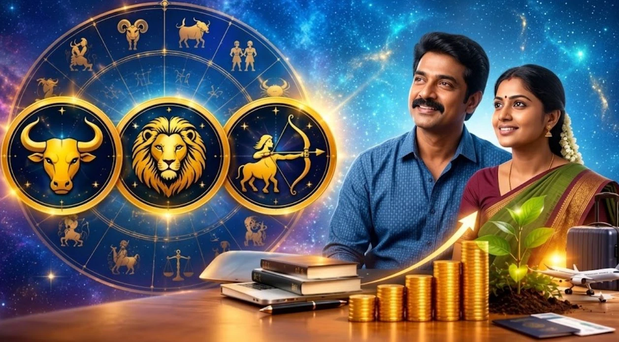 40 வயதுக்கு மேல் அதிர்ஷ்ட கதவு திறக்கும்: ராஜயோக பலன்களை அனுபவிக்கப்போகும் 3 ராசிகள் – முழு விபரம் இதோ!