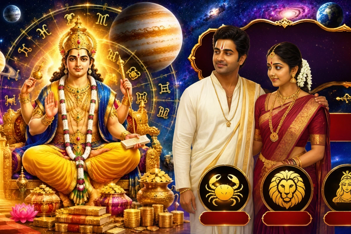 குரு பெயர்ச்சி 2026: சில ராசிக்காரர்களுக்கு காத்திருக்கும் அதிர்ஷ்டம்! வேலை, பணம், திருமணத்தில் என்ன மாற்றங்கள்?