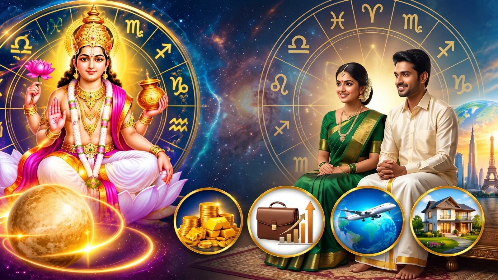 சுக்கிரனின் வக்ர பெயர்ச்சியால் இந்த 6 ராசிகளுக்கு திடீர் திருப்பம்... பணமழை, வெளிநாட்டு யோகம்!