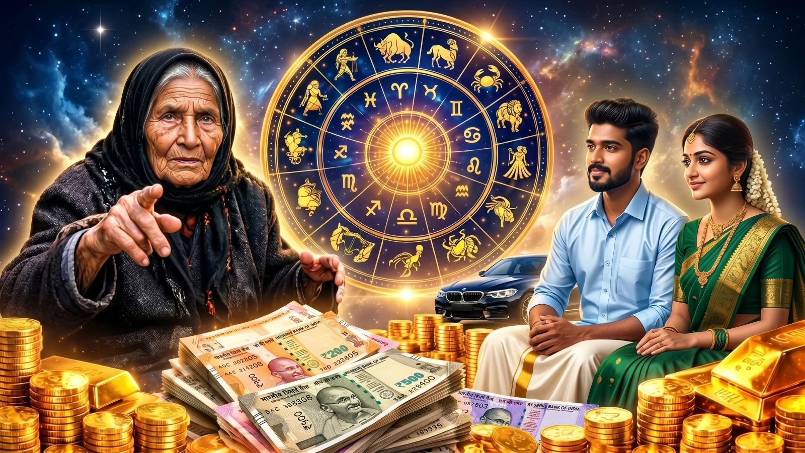 பாபா வங்கா கணிப்பின்படி ஒக்டோபர் முதல் வரும் 3 மாதங்களில் 5 ராசிகளுக்கு குவியும் ராஜயோக பலன்கள்!