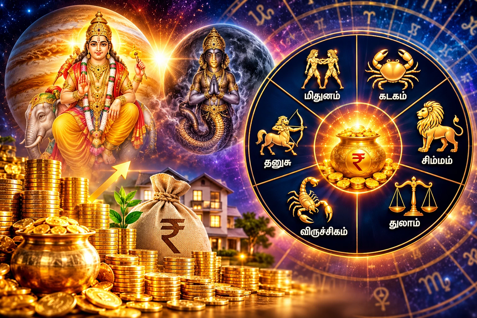 ஒக்டோபர் 31 முதல் குரு–கேது சேர்க்கை: திடீர் பணவரவு, சொத்து யோகம் கிடைக்குமா? அதிர்ஷ்டம் பெறப்போகும்  6 ராசிகள்!